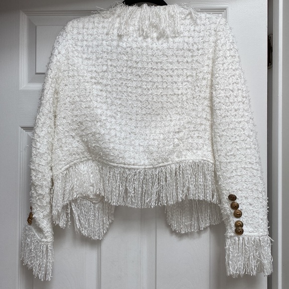 Designer inspired White Jacket - Picture 6 of 8